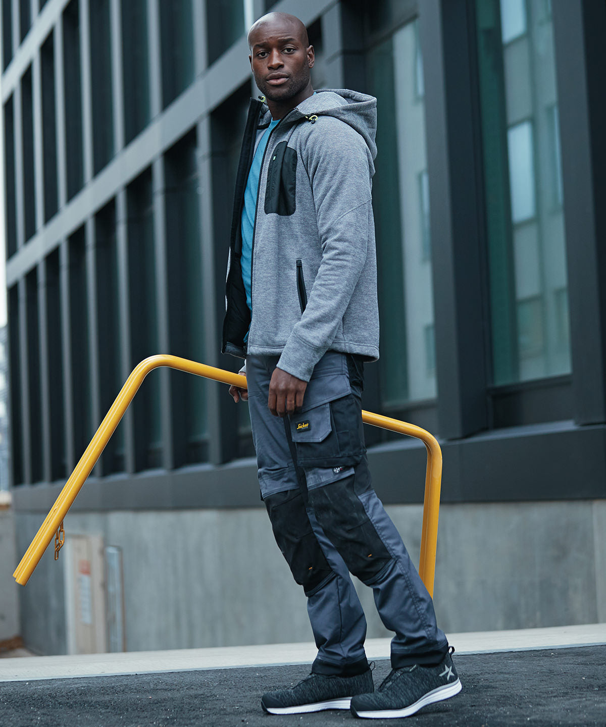 Black/Black - Fleece hoodie (8041) - GarmentEmbroidery