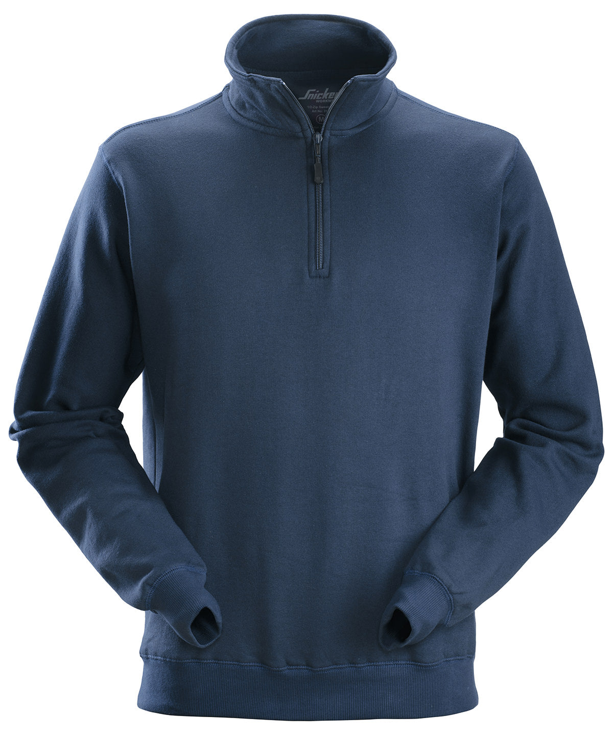 Navy - 1/2 zip sweatshirt (2818) - GarmentEmbroidery