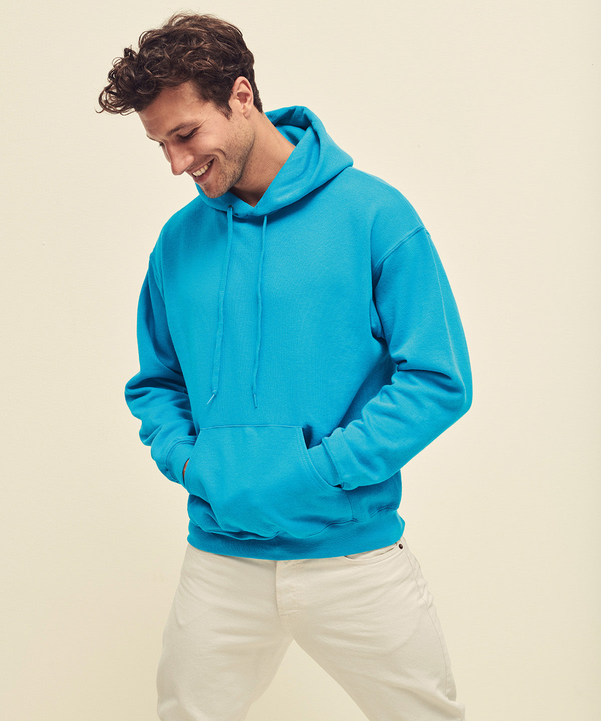 Heather Navy - Classic 80/20 hooded sweatshirt - GarmentEmbroidery