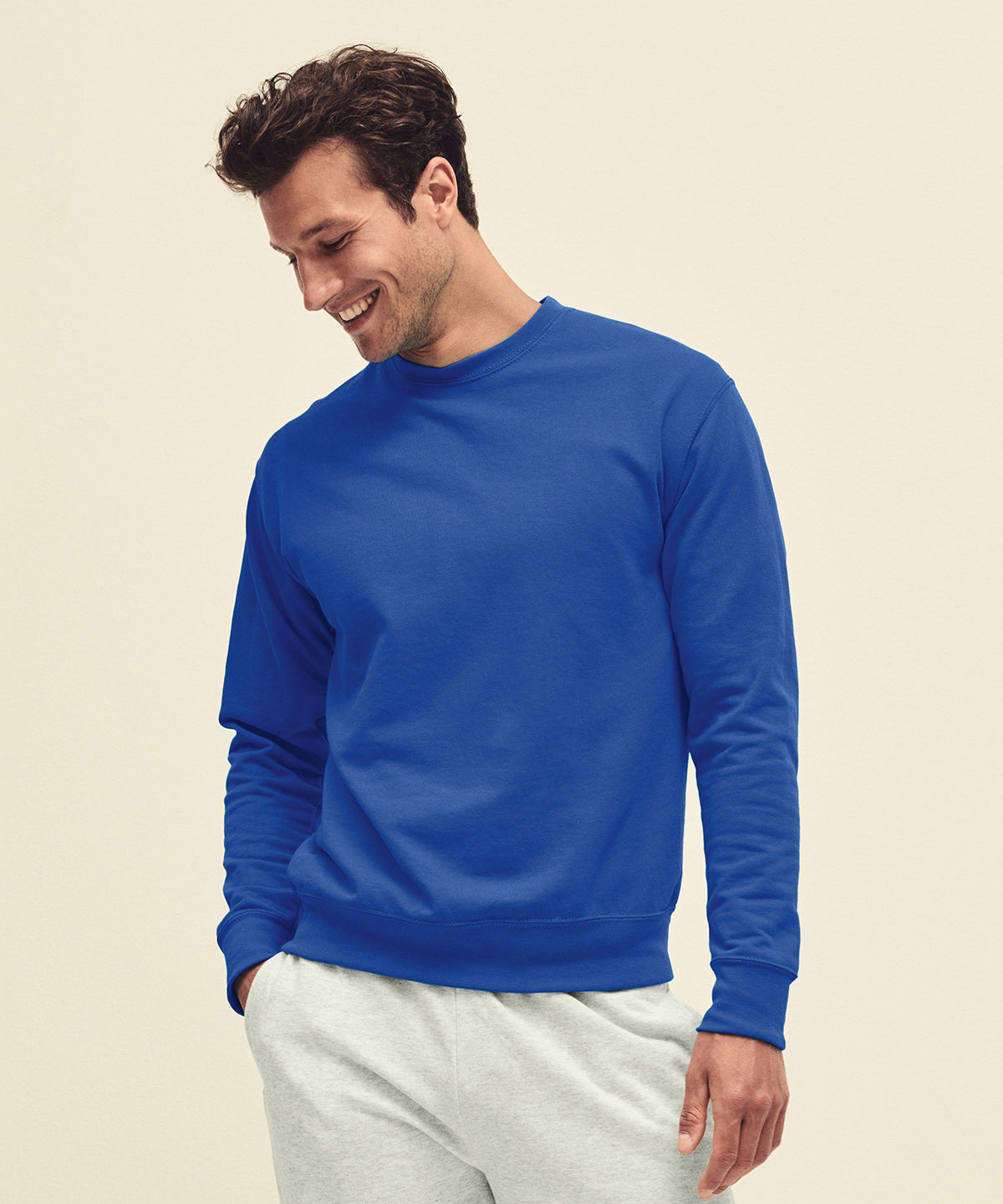 Deep Navy - Lightweight set-in sweatshirt - GarmentEmbroidery