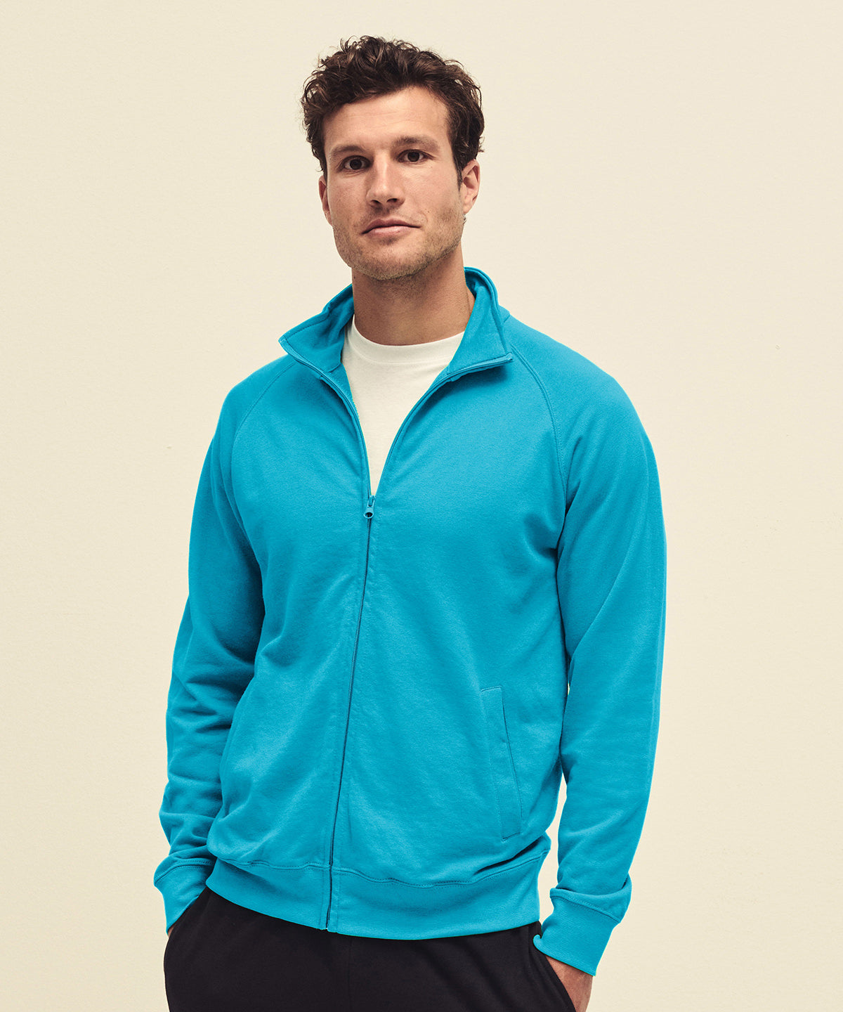 Bottle Green - Lightweight sweatshirt jacket - GarmentEmbroidery