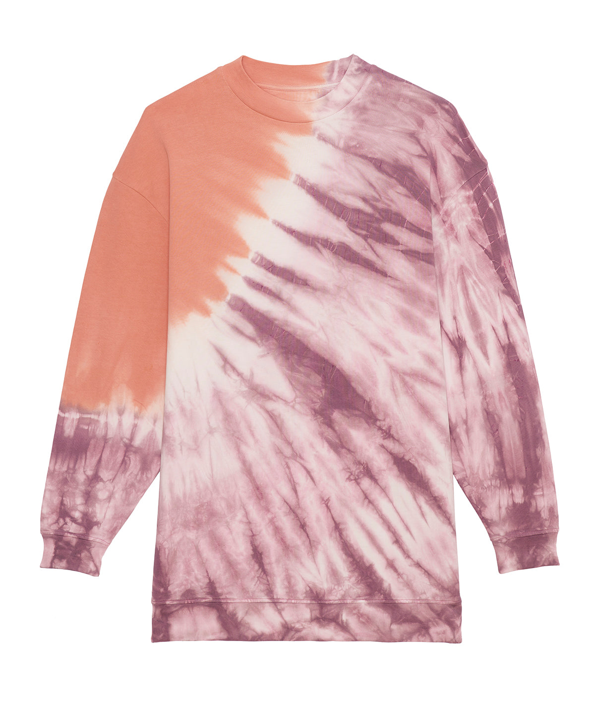 Tie and Dye Mauve/Rose Clay - Firer tie and dye sweatshirt (STSU852) - GarmentEmbroidery