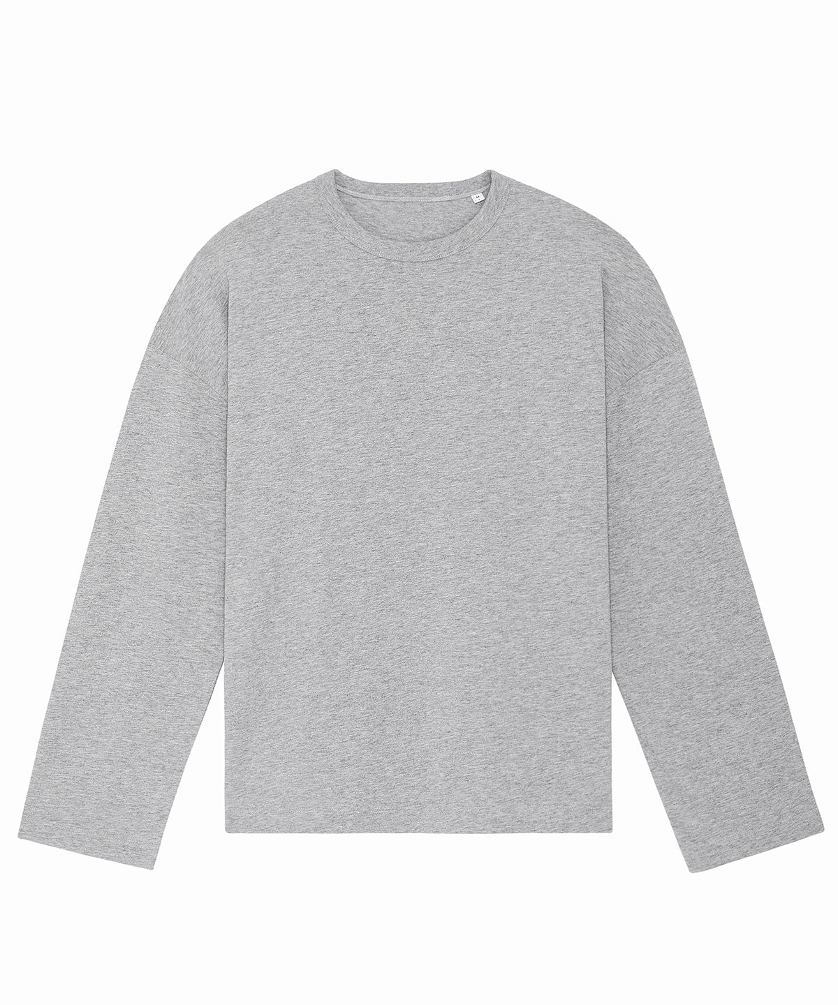 Heather Grey - Triber oversized long sleeve t-shirt (STTU790) - GarmentEmbroidery