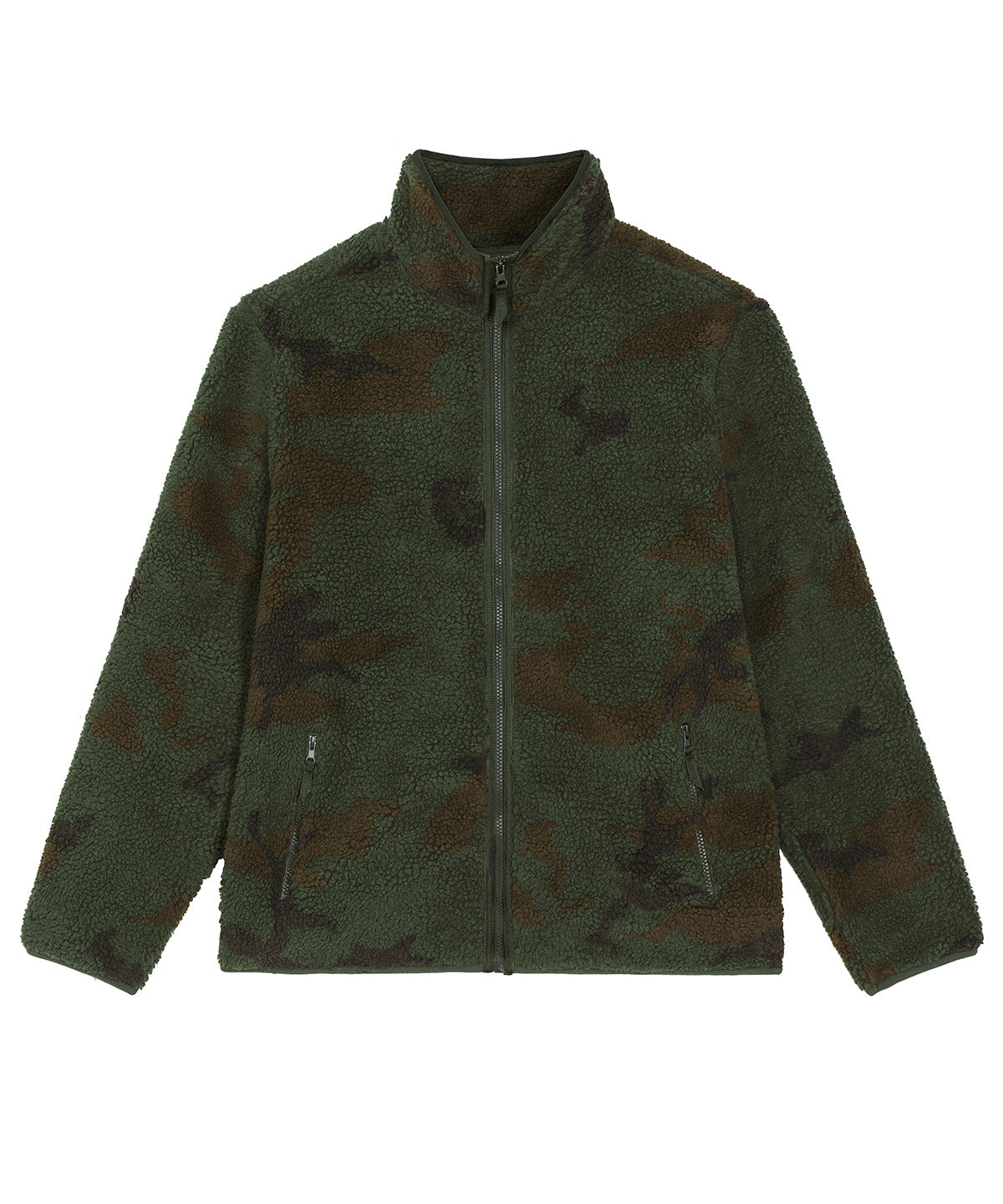 Camo Sherpa - Unisex Outsider AOP sherpa zip-through jacket (STJU949) - GarmentEmbroidery