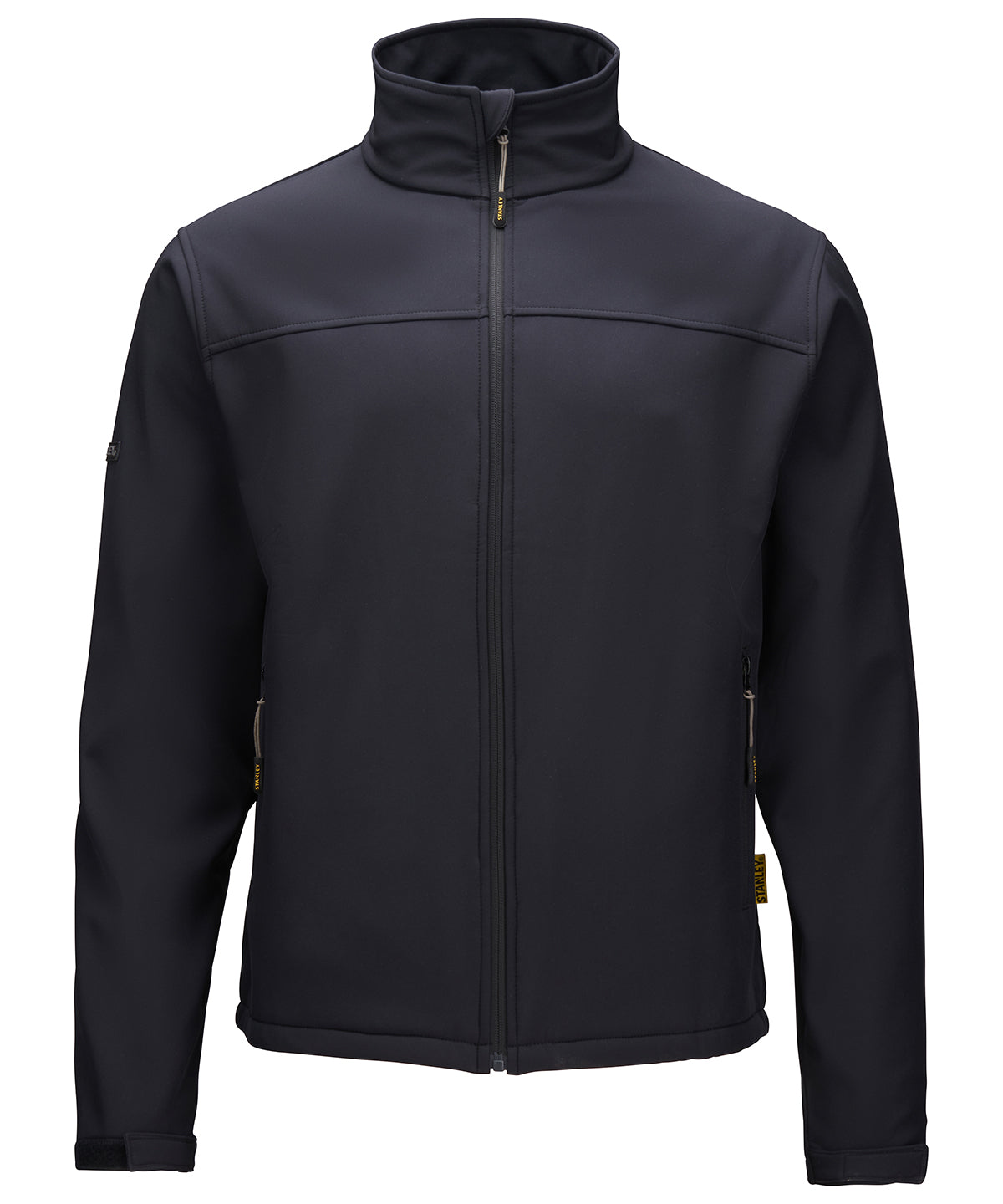 Black - Stanley Teton 2-layer full zip softshell - GarmentEmbroidery