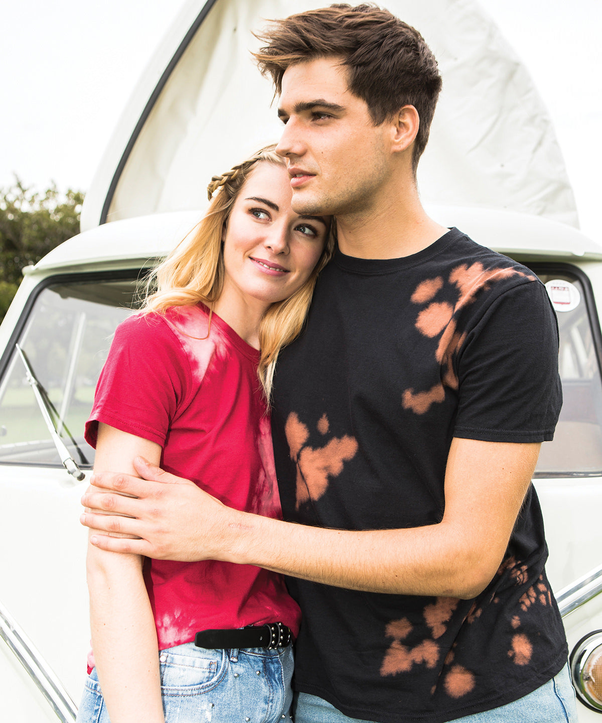 Black - Bleach out T - GarmentEmbroidery