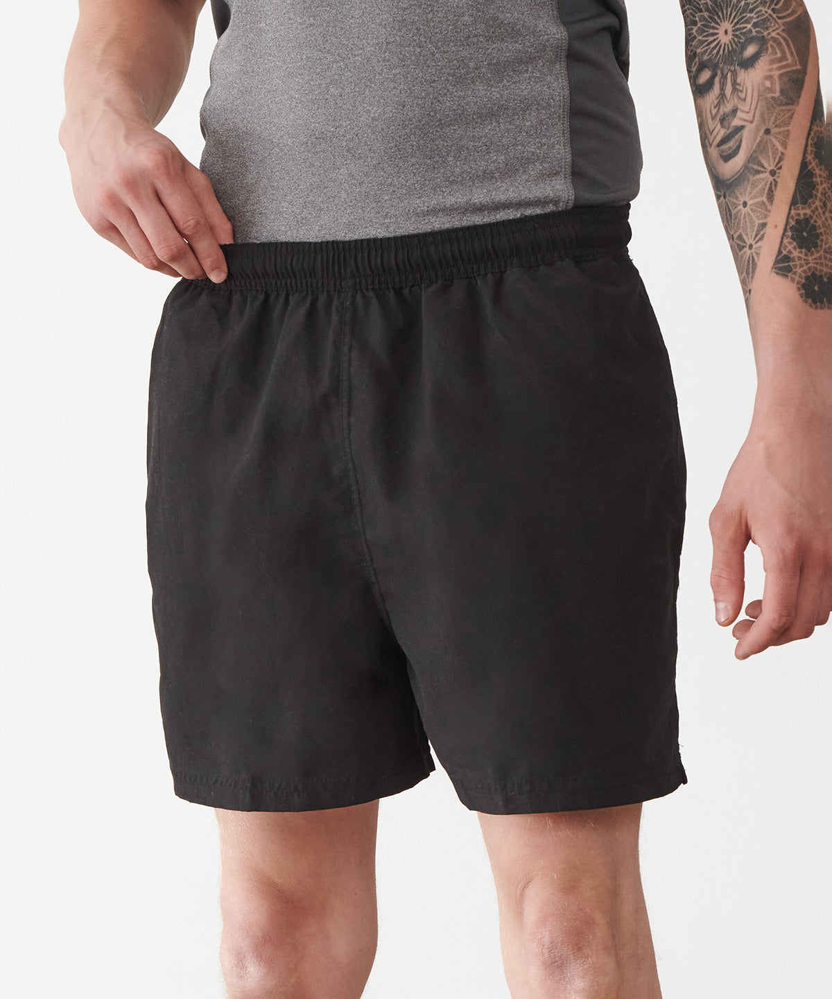 Navy - Track shorts - GarmentEmbroidery