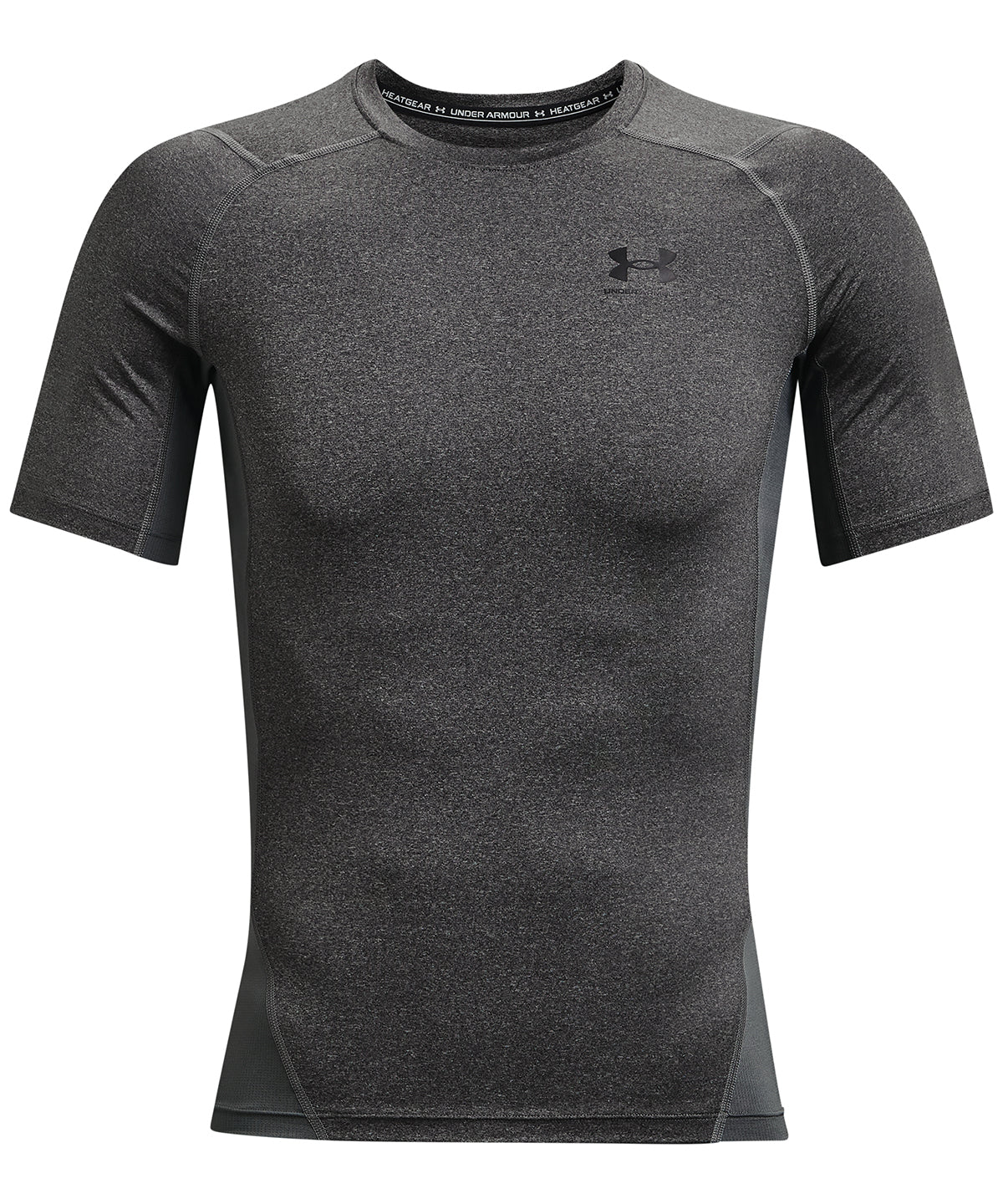 Carbon Heather - HeatGear® Armour short sleeve compression shirt - GarmentEmbroidery