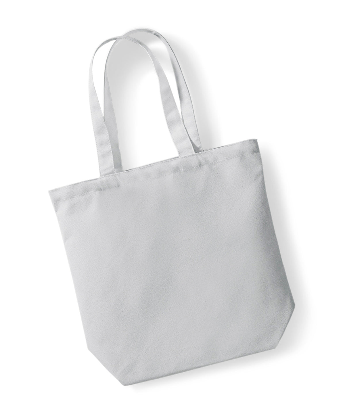 Light Grey - Fairtrade cotton Camden shopper - GarmentEmbroidery